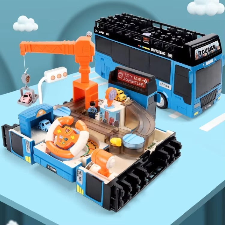 City Bus Adventure: The Ultimate Mechanical Car Playset