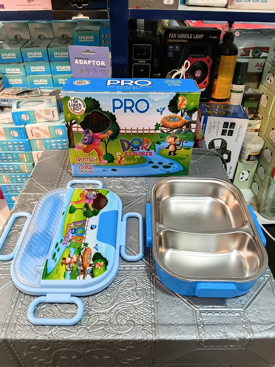 PRO Dora the Explorer Kids Stainless Steel Lunch Box – 2 Compartment