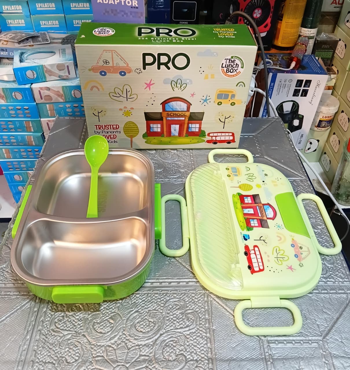 PRO Dora the Explorer Kids Stainless Steel Lunch Box – 2 Compartment