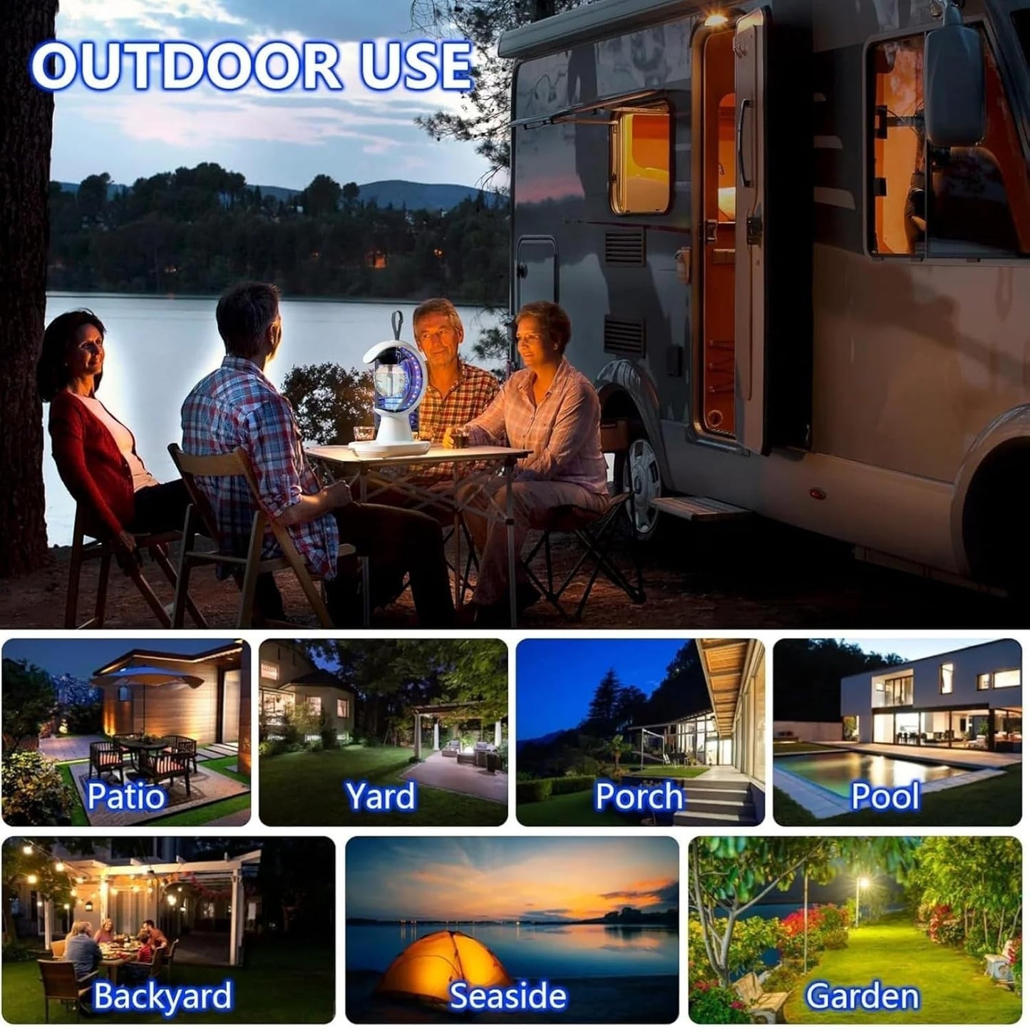 Havefy magnetic levitating LED lamp and humidifier used for outdoor camping and patio ambient lighting