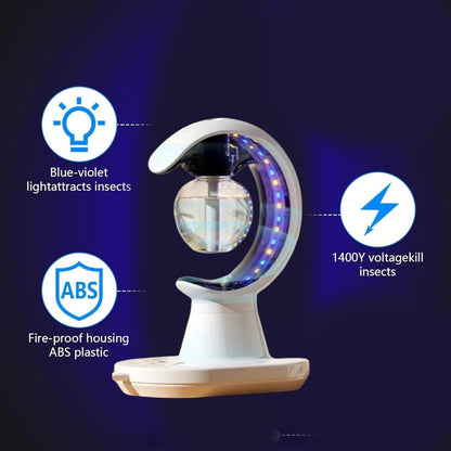 Havefy magnetic levitating anti-gravity desk lamp and humidifier with blue-violet LED insect-killing light